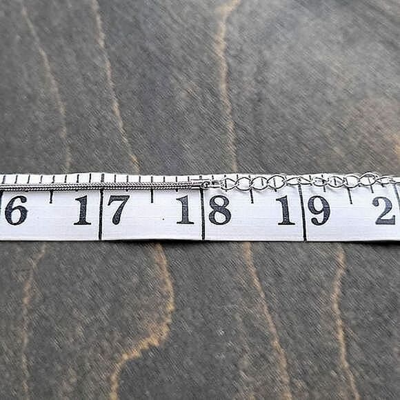 Vtg abalone inlay silver tone hammered metal pendant necklace - Picture 8 of 11